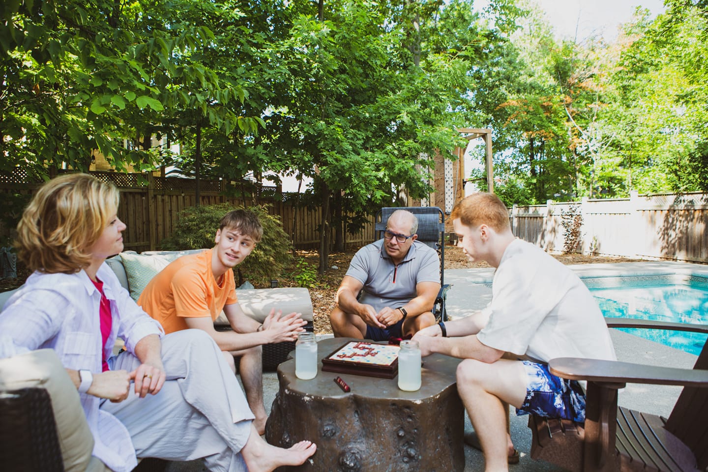 Image of Gillian and her family