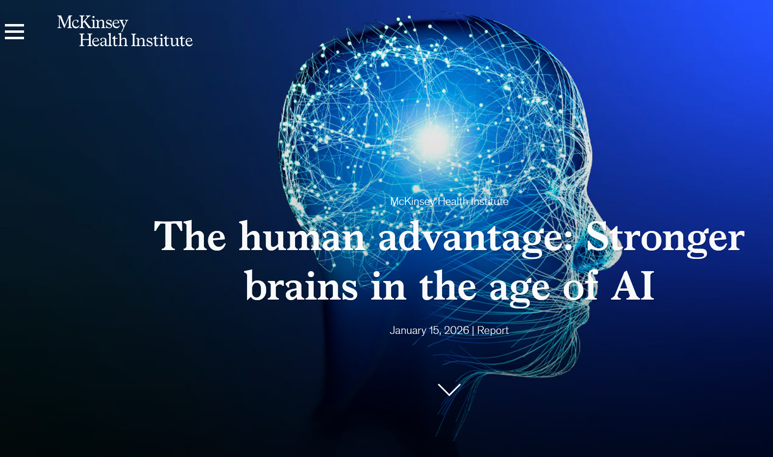 The human advantage: Stronger brains in the age of AI | from McKinsey Health Institute